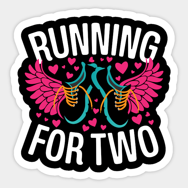 running Sticker by CurlyDesigns